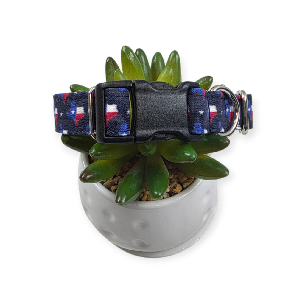 Texas State Flag Dog Collar (Medium)