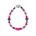 Pink Cow Beaded Collar - 20.25"