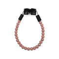 Pink Iridescent Beaded Collar - 10..5"