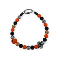 Pumpkin Patch Beaded Collar - 16.75"