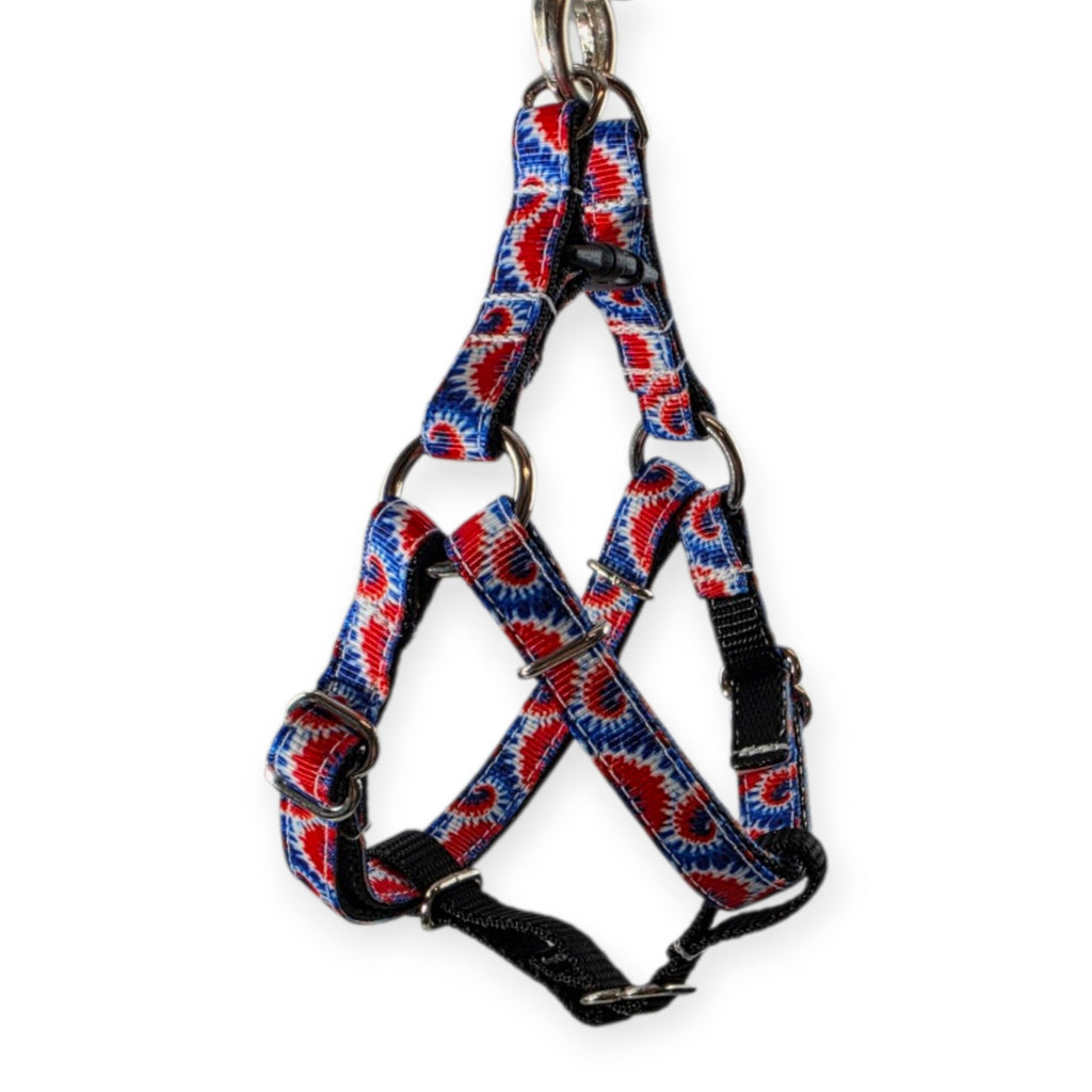 Patriotic Tie Dye Step-In Harness (XX-Small)
