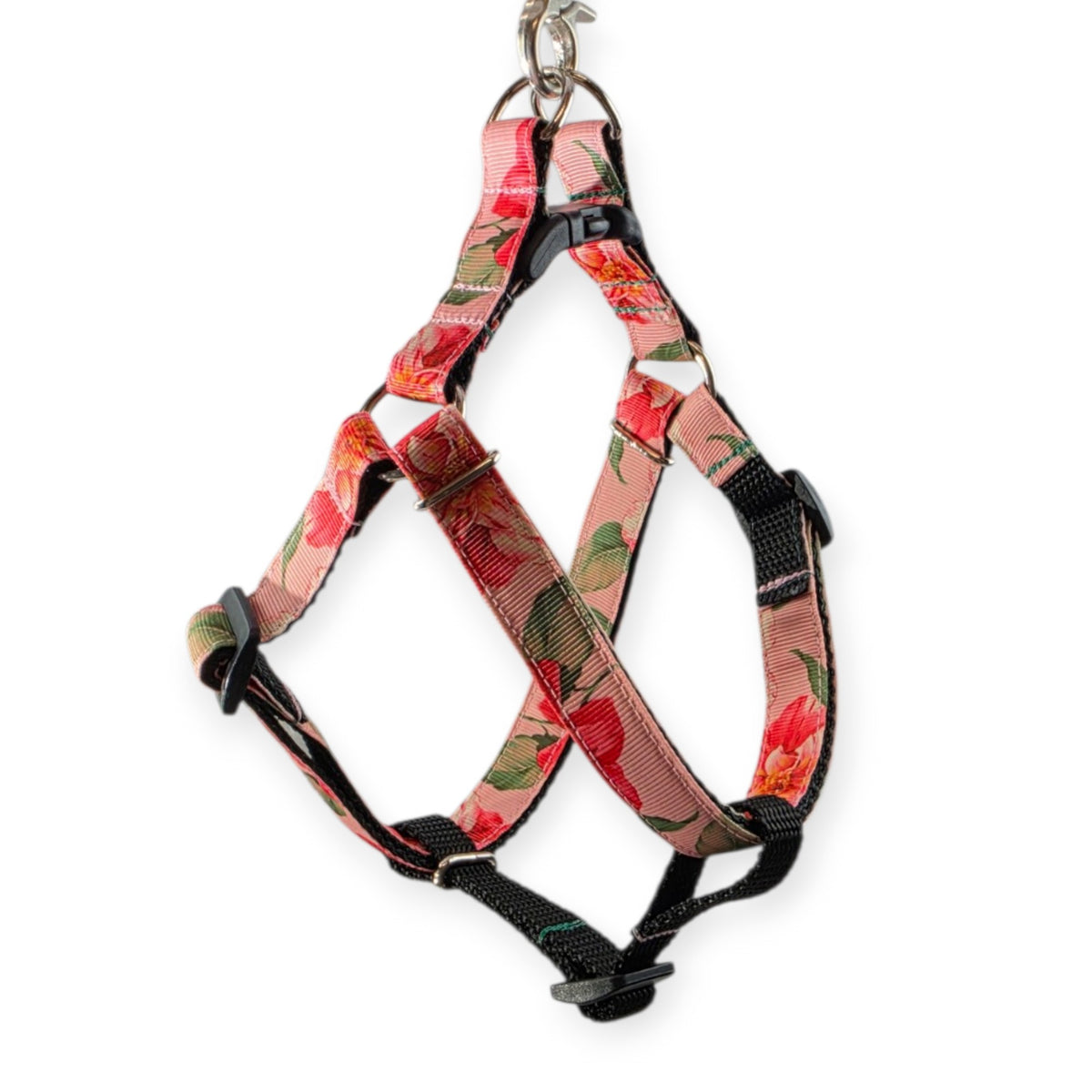 Pink Floral Step-In Harness (Small)