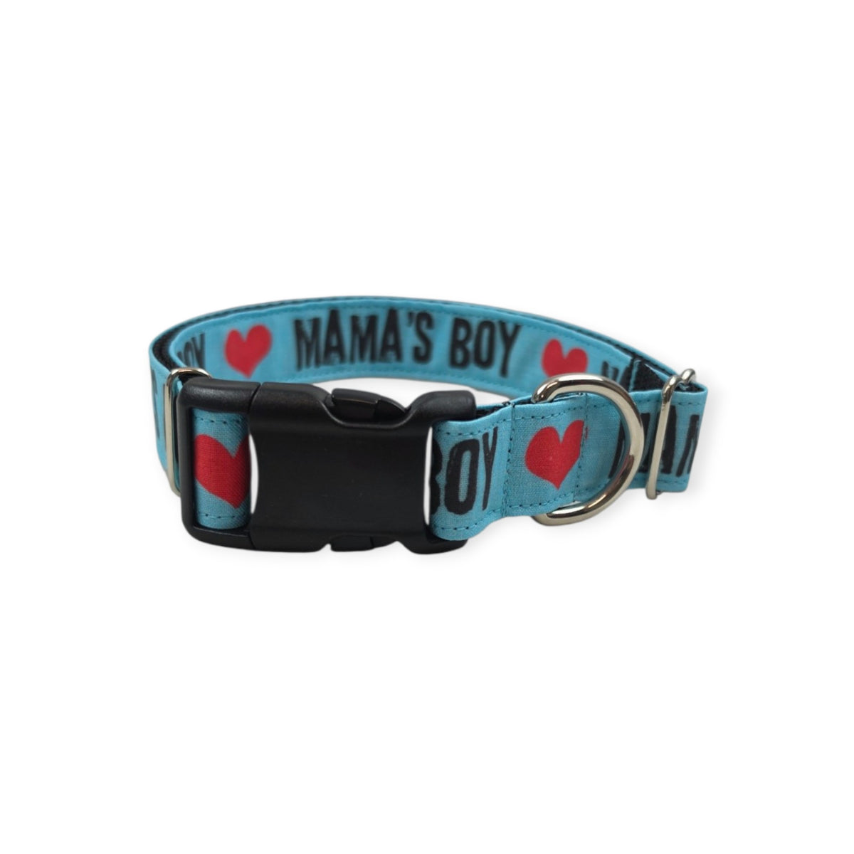 Mama's Boy (Aqua) Dog Collar