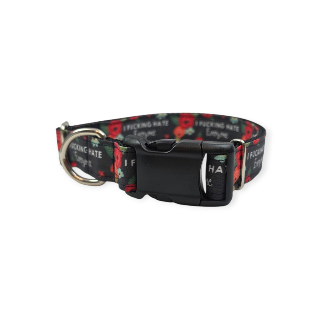 I Hate Everyone Dog Collar