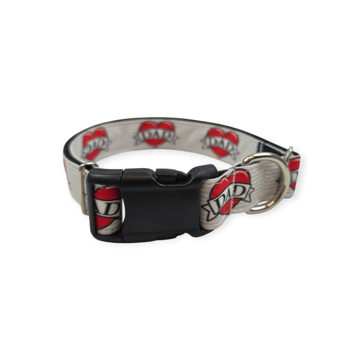 Dad Heart Tattoo Dog Collar