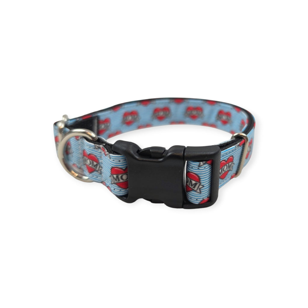 Mom Heart Tattoo Dog Collar