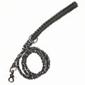 Gray, Black & White Paracord leash (5')