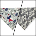 Symbols of Texas/Stacked Onyx Triangles Reversible Slide-on Bandana (Large)