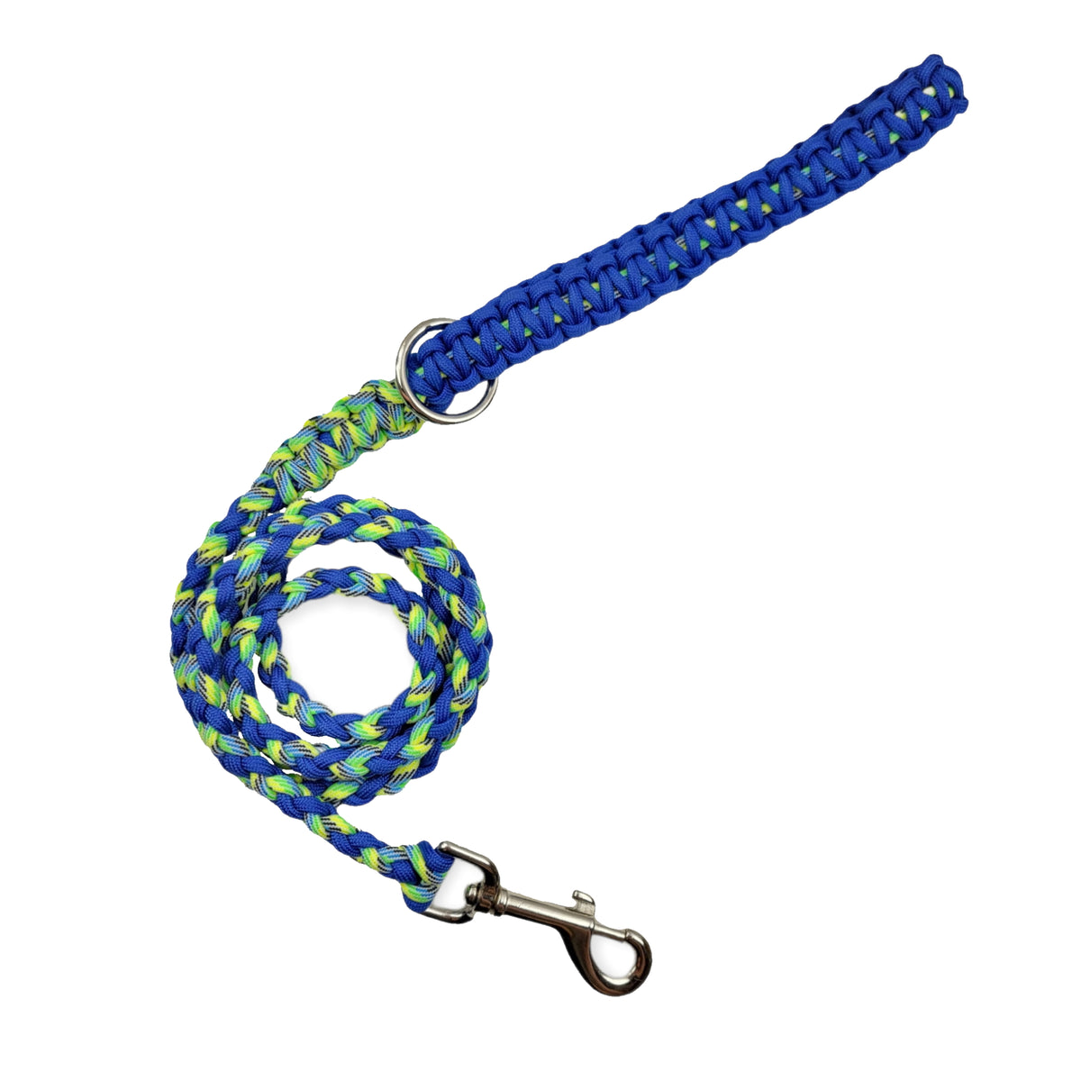 Tropical & Royal Blue Paracord leash (5')