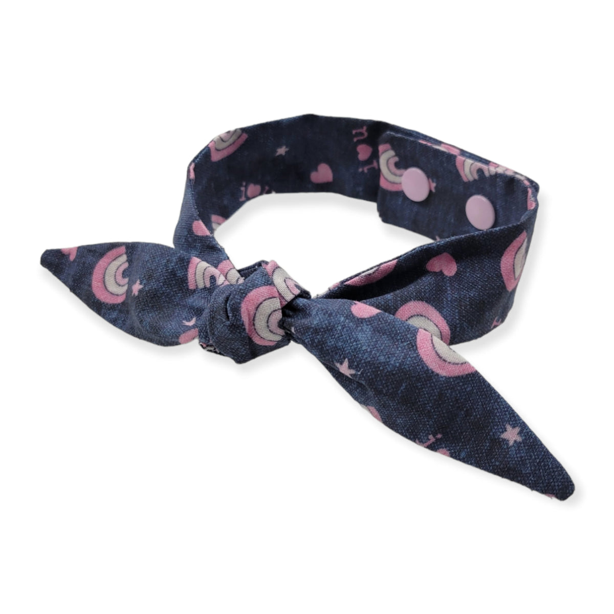 Rainbows & Hearts Valentine Neckerchief Scarf (Small)