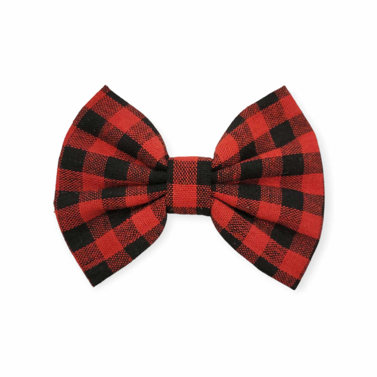 Red Buffalo Plaid Bowtie - 5"