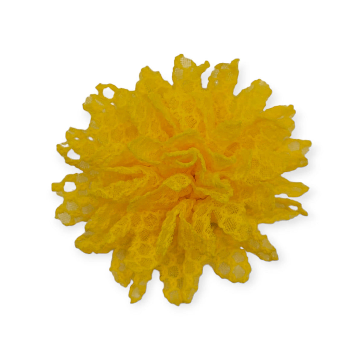 Yellow Lace Petal Collar Flower