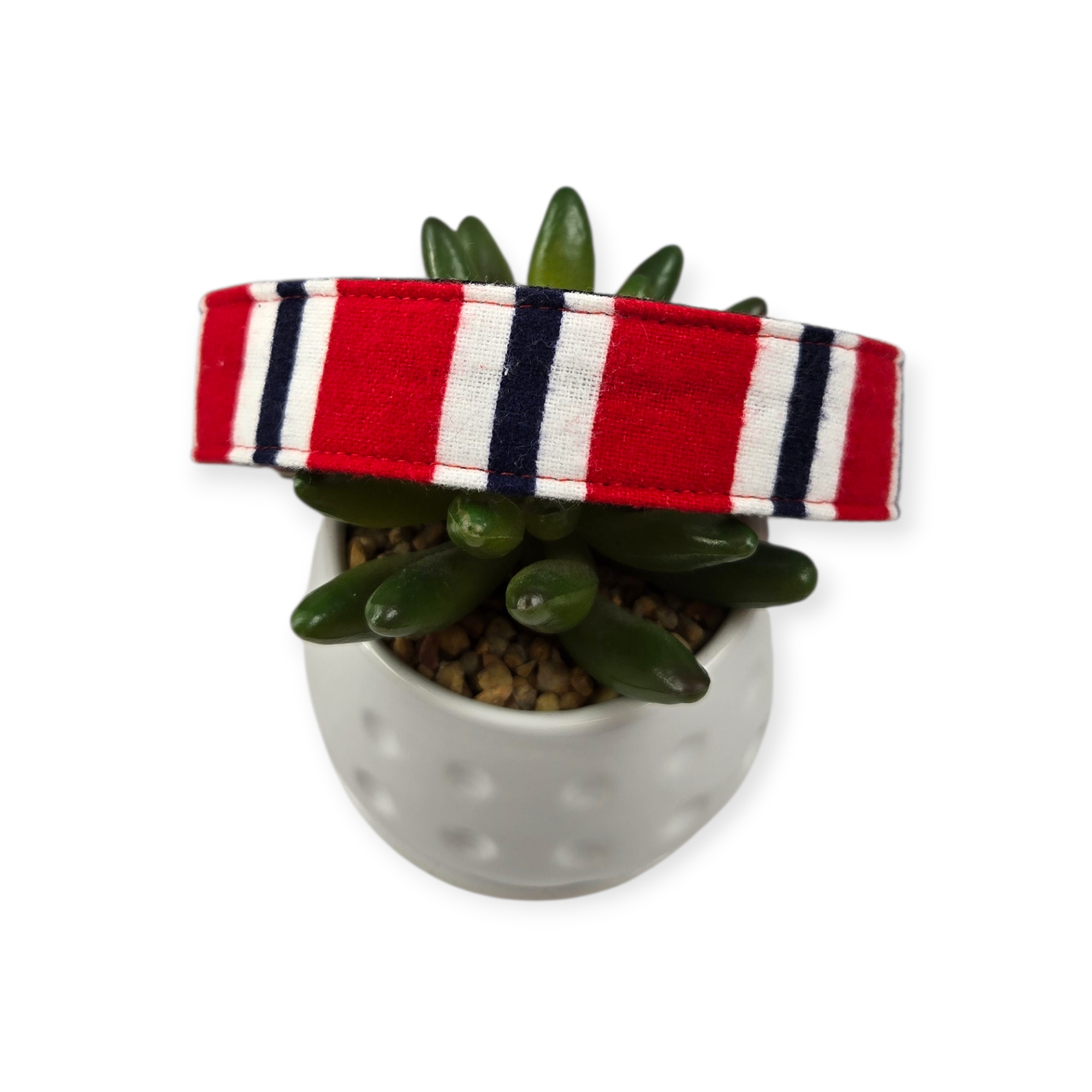 Patriotic Stripes Dog Collar (Large)