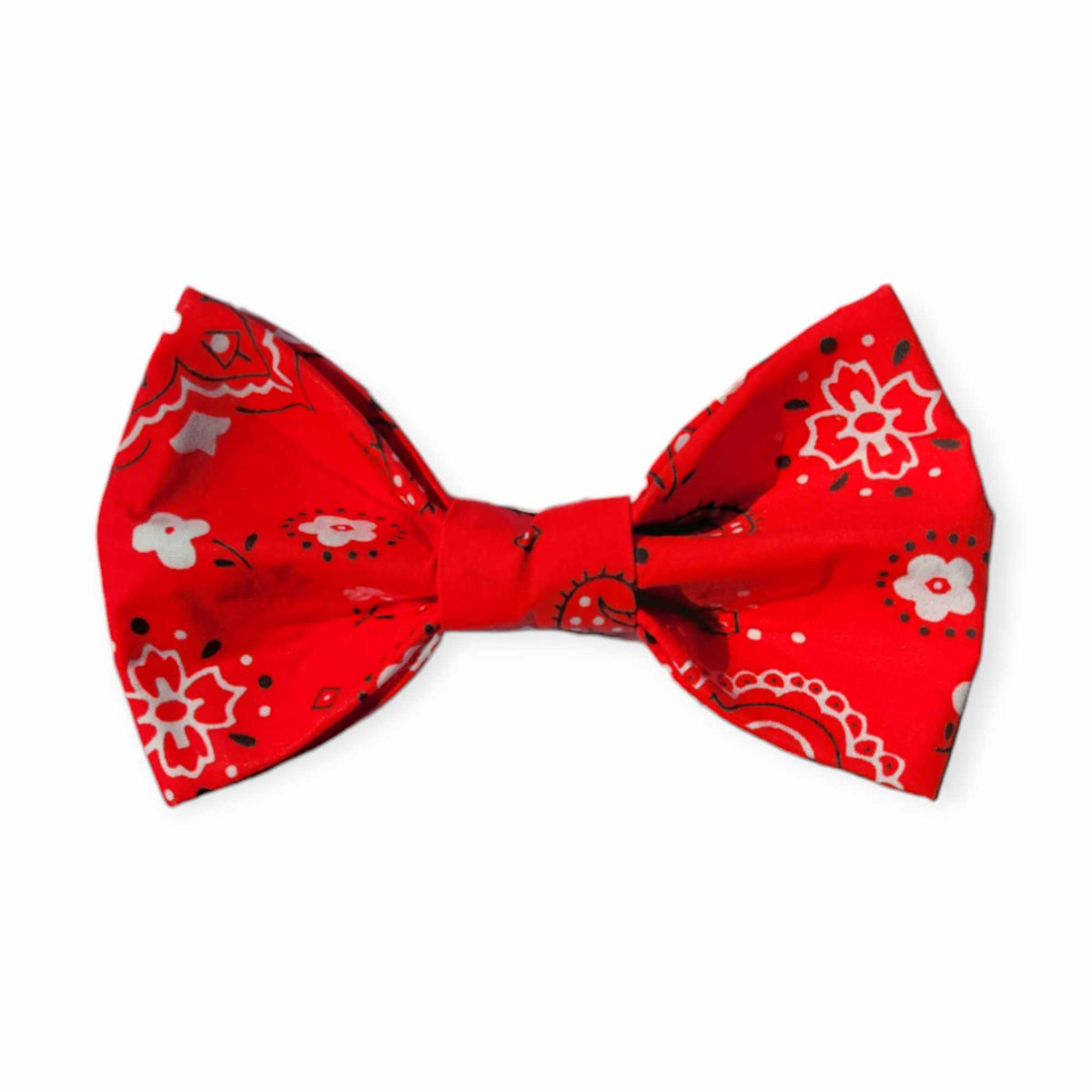 Red Paisley Bowtie - 5"