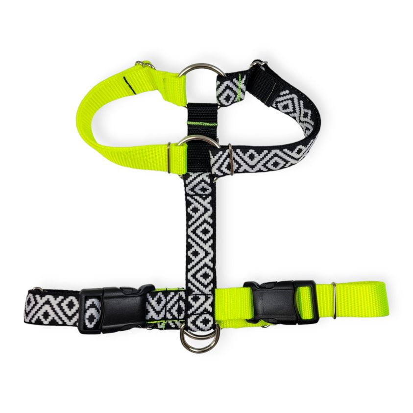 Gatsby/Neon Yellow SureFit Harness (Medium/Large)