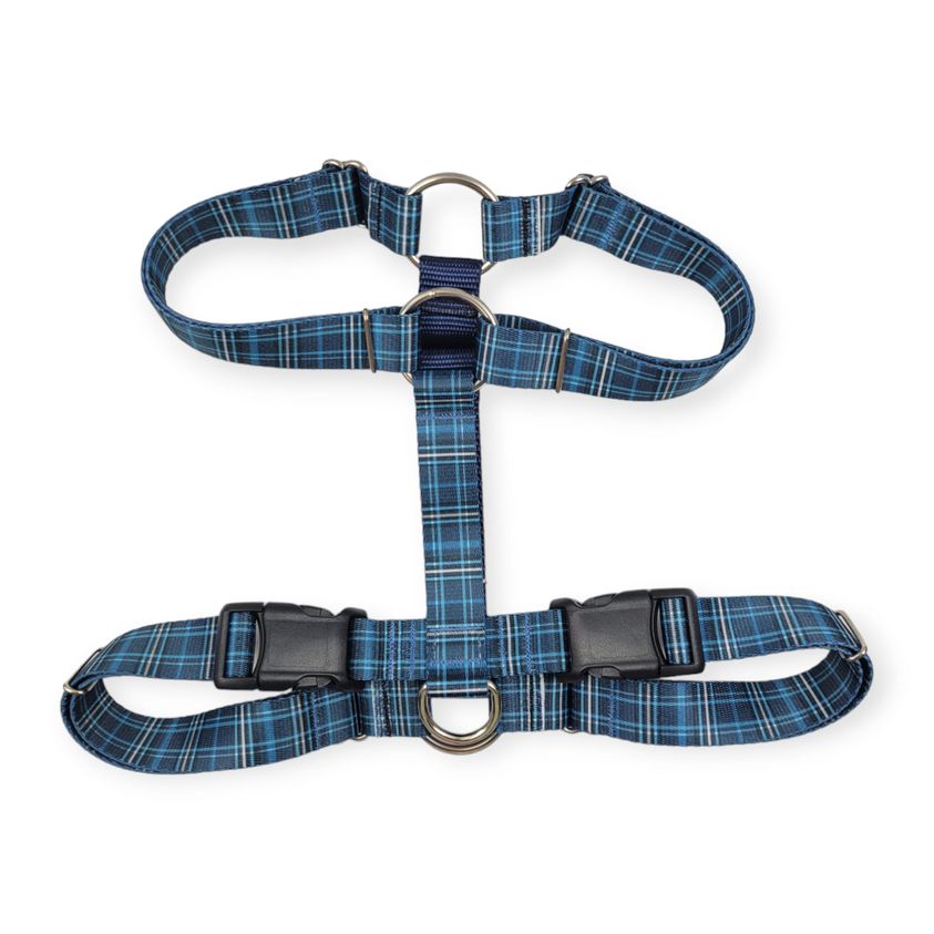 Navy Plaid SureFit Harness (Large)