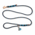 Tartan Grey & Blue Rope leash (5')