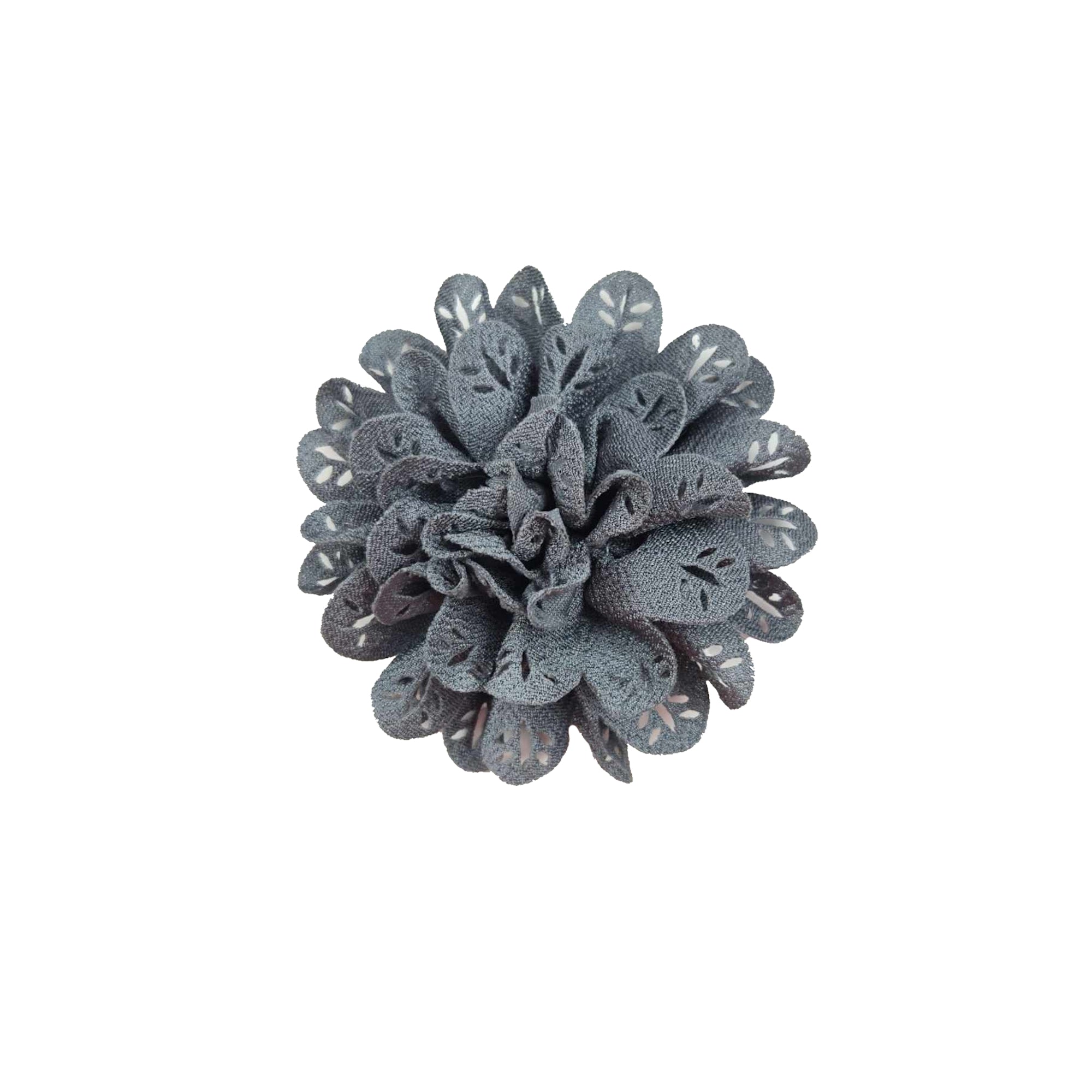Charcoal Gray Collar Flower
