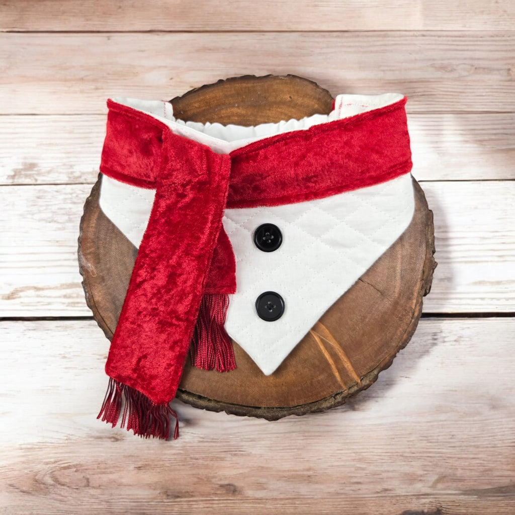 Snowman Slip-on Scrunchie Bandana (Medium/Large)