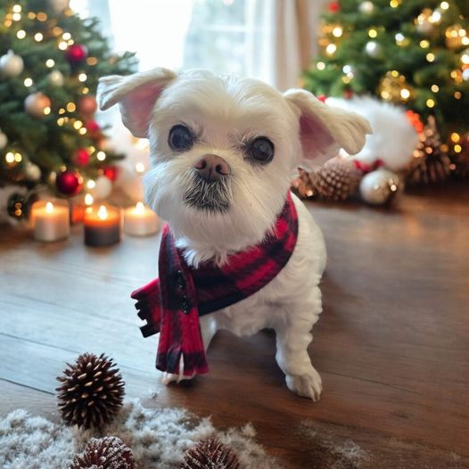 Red Luke Plaid Fleece Scarf (18" opening)