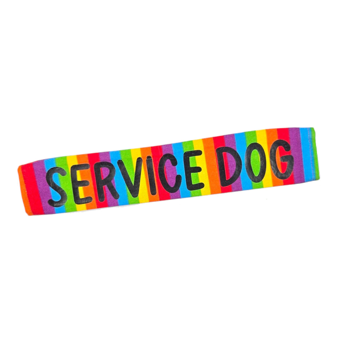 Service Dog (Rainbow Stripes) Leash Sleeve