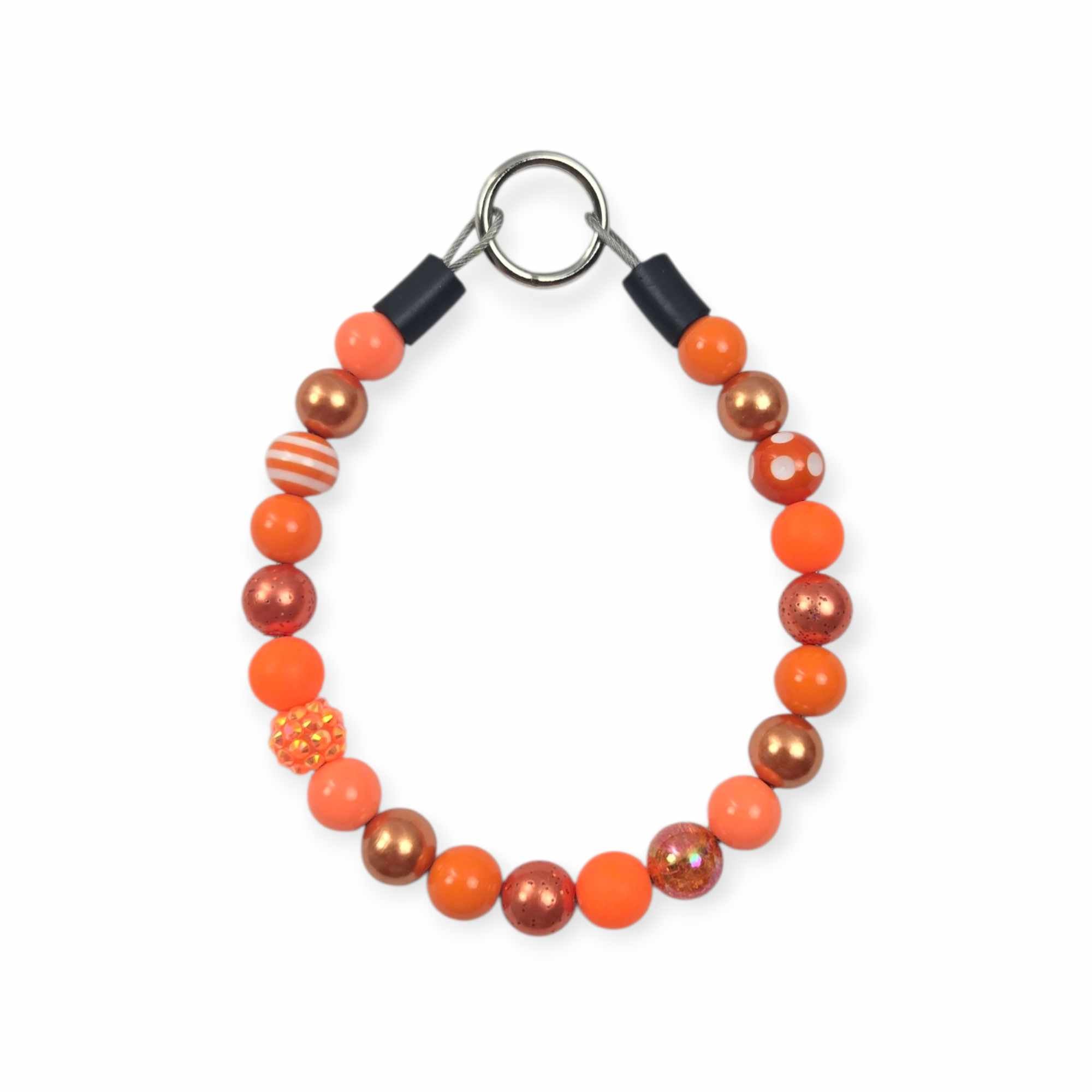 Orange Beaded Collar - 11.25"