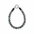 Gray Shimmer Beaded Collar - 12.5"