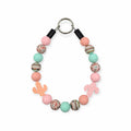 Peach & Mint Saguaro Beaded Collar - 13.25"