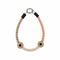 Peach & Tan Ombre with Daisy Beaded Collar - 12"