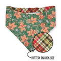 Cowboy Christmas/Glittery Christmas Plaid Reversible Bandana