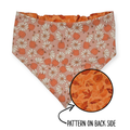 Daisy Pumpkins/Orange Leaves Reversible Bandana
