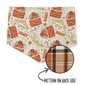 Desert Snow Globe Christmas/Caramel Plaid Reversible Bandana