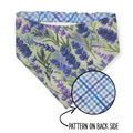 Fields of Lavender/Purple Weave Diagonal Plaid Reversible Bandana