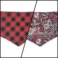 Buffalo Plaid/A&M Tie-on Bandana (Medium)