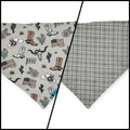 Little Cowboy/Gray Plaid Velcro Bandana (Large)