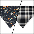Halloween Candy/Plaid Reversible Slide-on Bandana (Small)