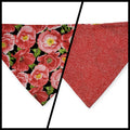 Poppy Meadows/ Red Dots Velcro Bandana  (Small)