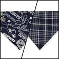 Cowboys/Dallas Plaid Reversible Slide-on Bandana  (Small)