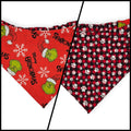 Grouchy/Buffalo Plaid Slip-on Scrunchie Bandana (Large/X-Large)