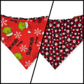 Grouchy/Buffalo Plaid Slip-on Scrunchie Bandana (Large)