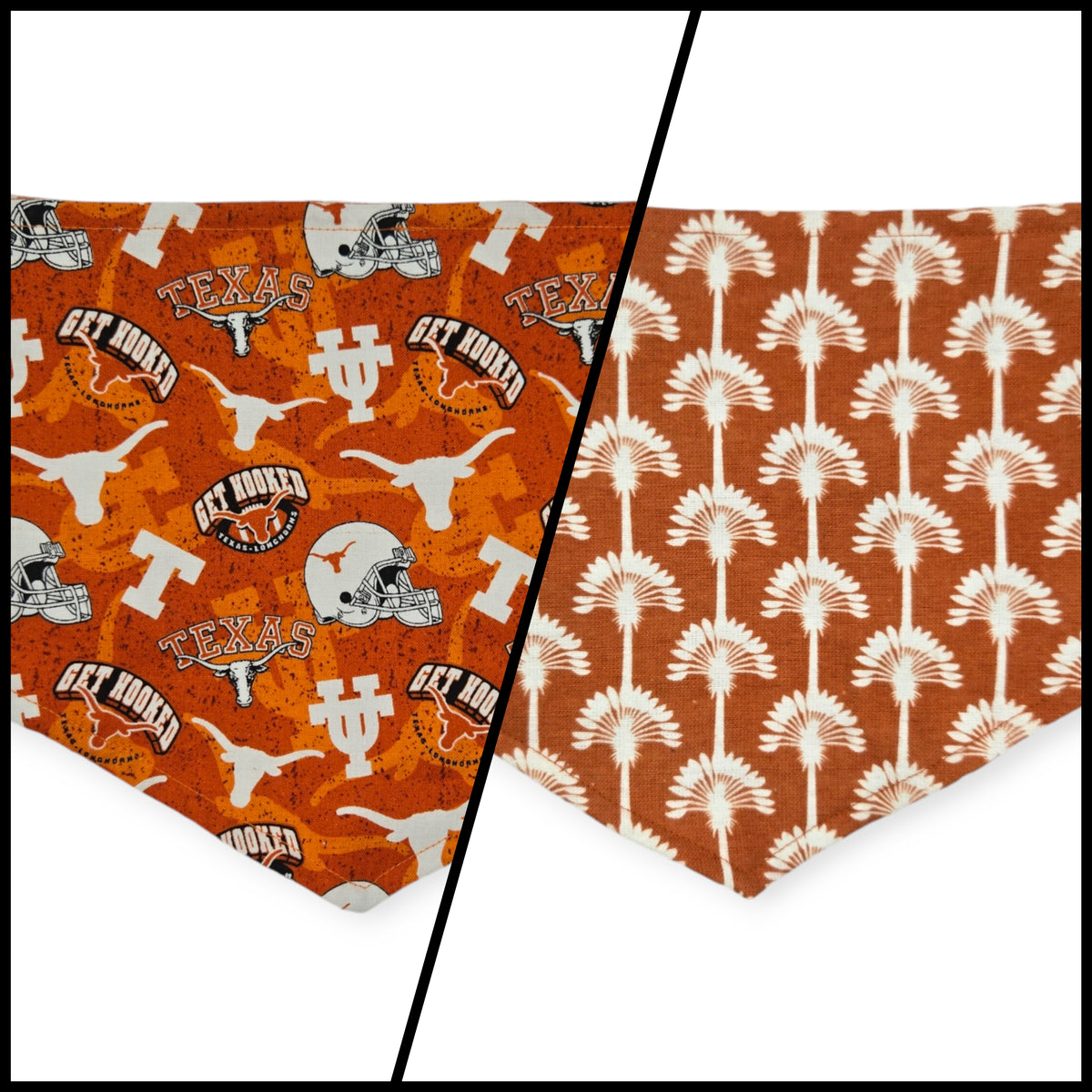 Longhorns/Make a Wish Reversible Tie-on Bandana (Medium)