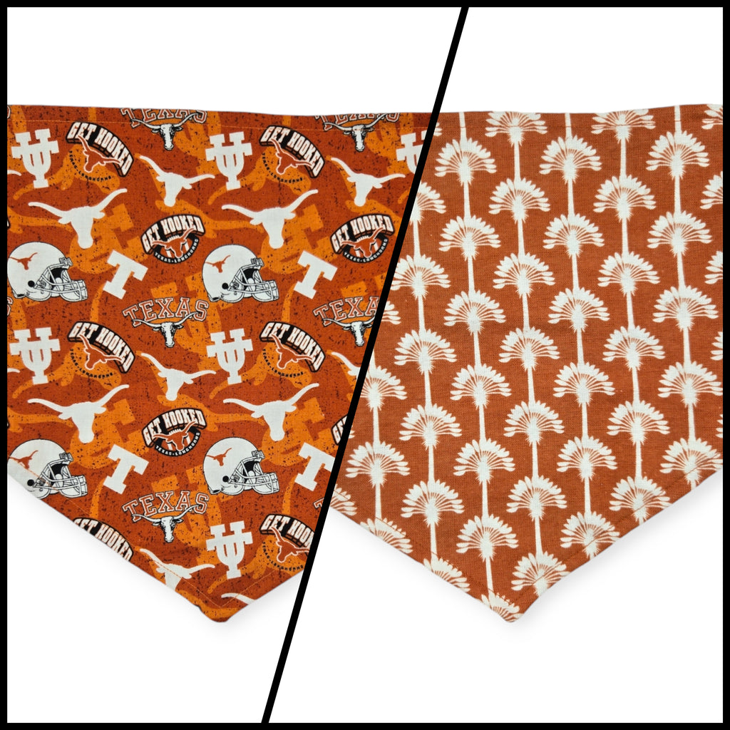 Longhorns/Make a Wish Reversible Reversible Tie-on Bandana (Large)
