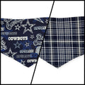 Cowboys/Dallas Plaid Tie-on Bandana (Medium)