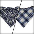 Cowboys/Dallas Plaid Reversible Slip-on Scrunchie Bandana (X-Large)