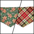 Cowboy Christmas/Glittery Christmas Plaid Tie-on Bandana (Medium)