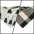 Christmas Tree Farm/Evergreen Plaid Slip-on Scrunchie Bandana (Small)