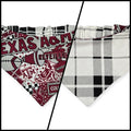Aggies/ Black & White Plaid Slip-on Scrunchie Bandana (Small)