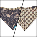 Texas Western Americana/Brown Southwestern Reversible Slip-on Scrunchie Bandana (Large)