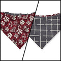 A&M/ Charcoal Plaid Slip-on Scrunchie Bandana (Medium/Large)