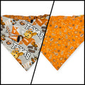 UT Mascot/Rust Orange Paisley Slip-on Scrunchie Bandana (X-Large)